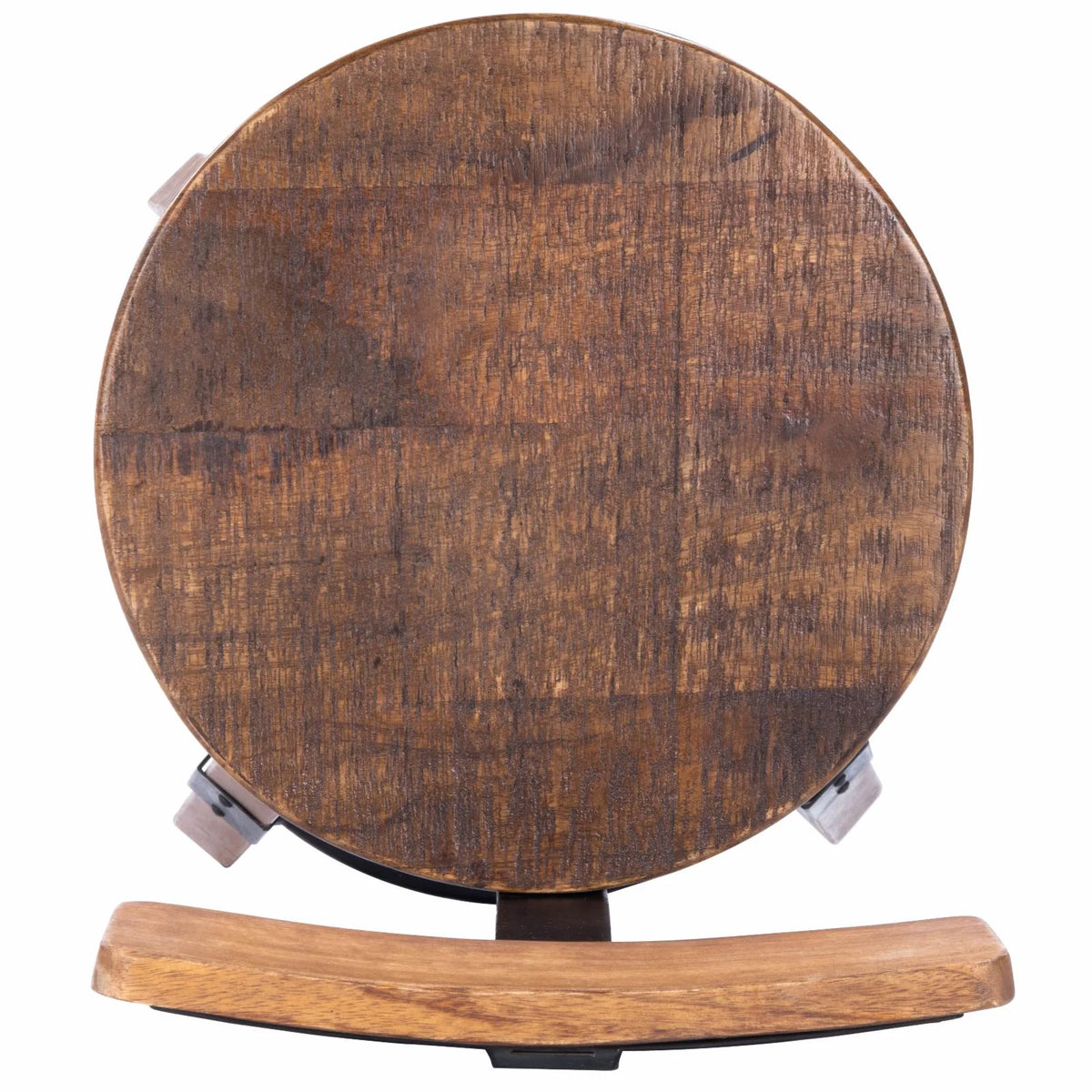 Beige Mango Wood & Metal Bar Stool P141011