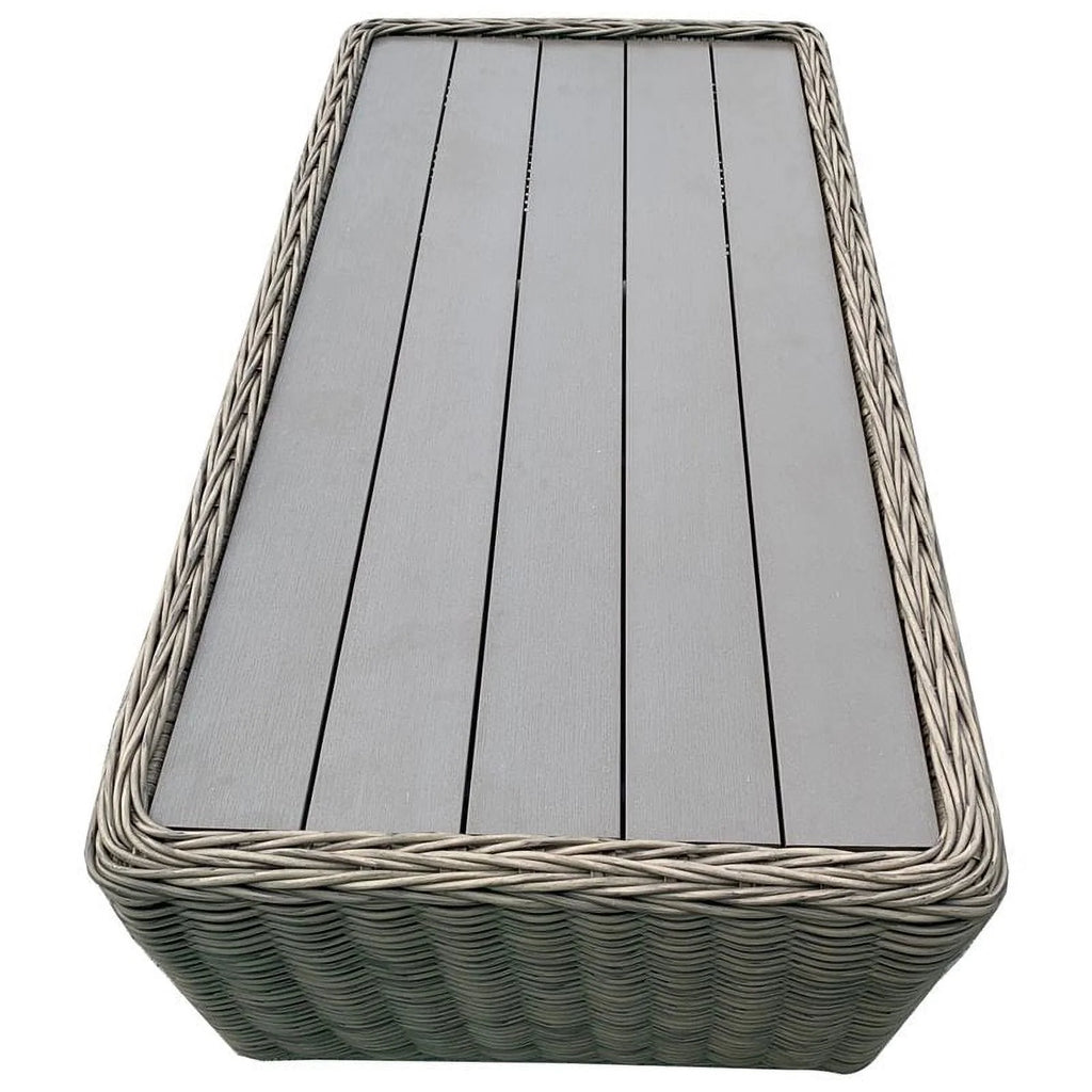 Dark Beige Aluminum Frame Coffee Table U3337
