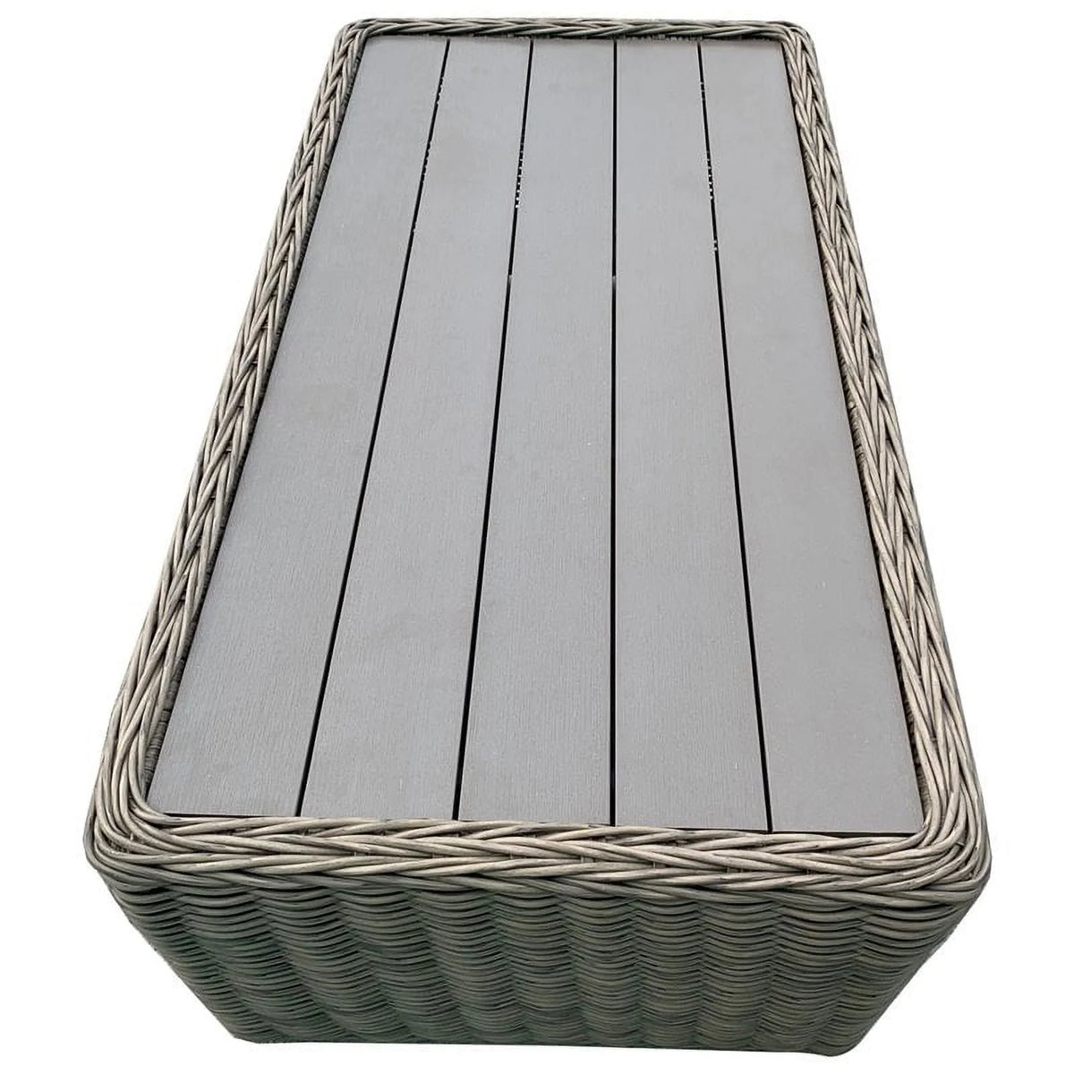 Dark Beige Aluminum Frame Coffee Table U3337