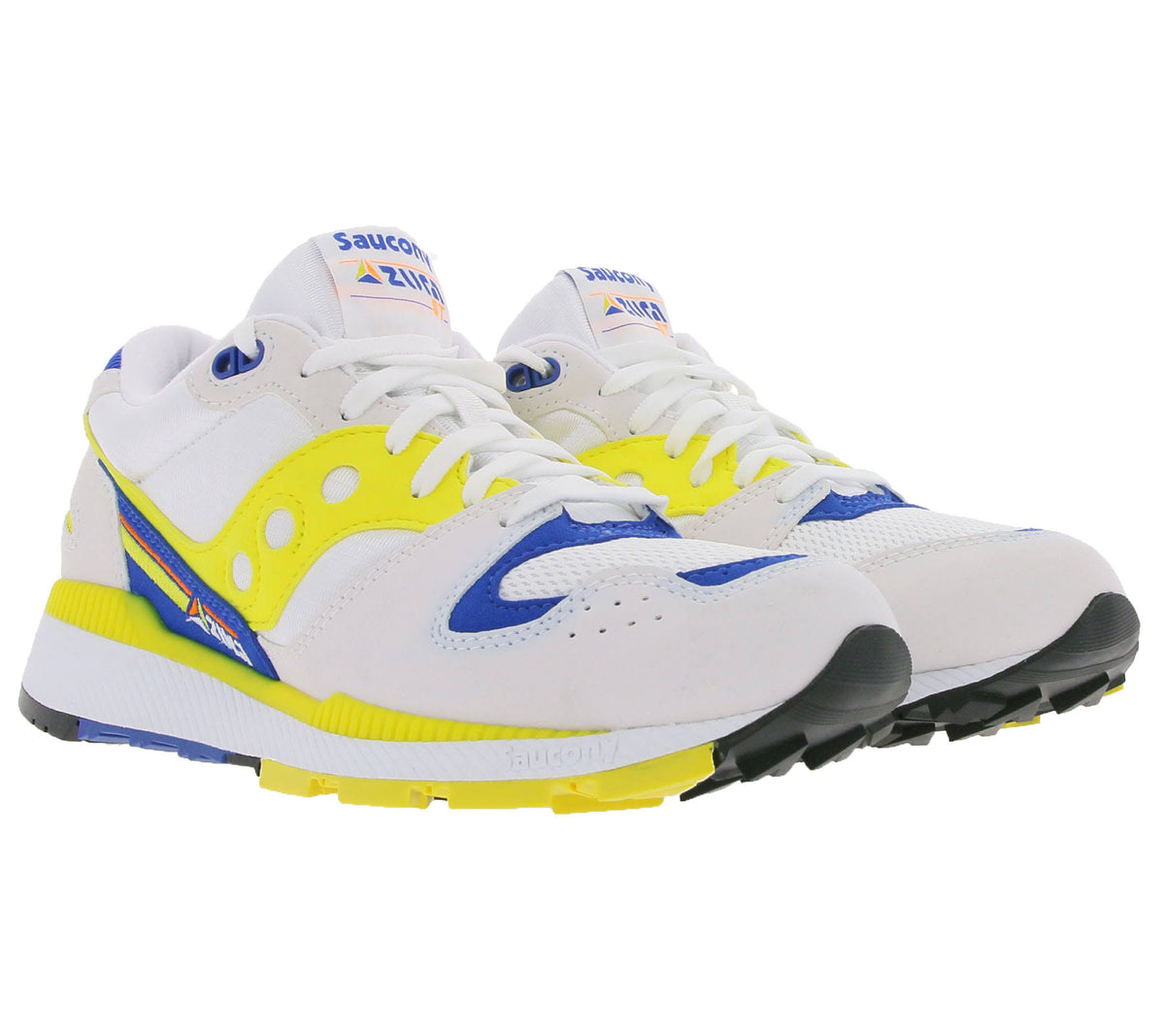 White/Yellow/Blue Saucony Shoes Z211549