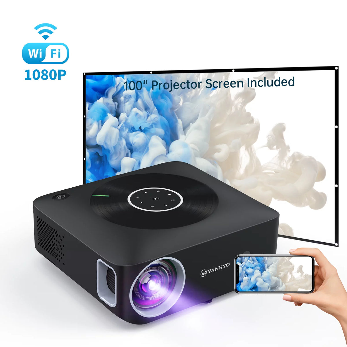 1080P Full HD LCD Portable Projector T539624